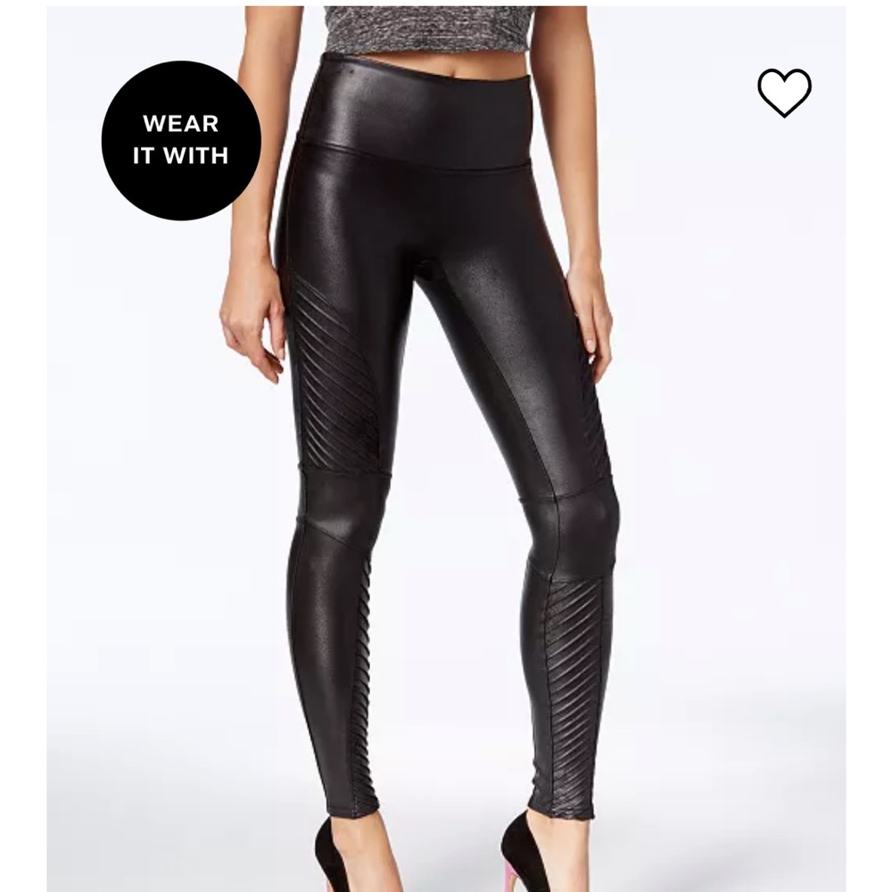 NWT Spanx Moto leggings